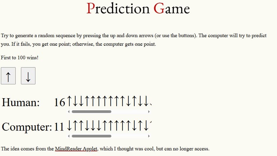 Prediction Game