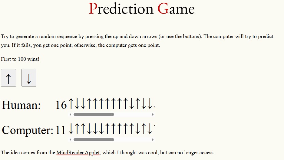 Prediction Game