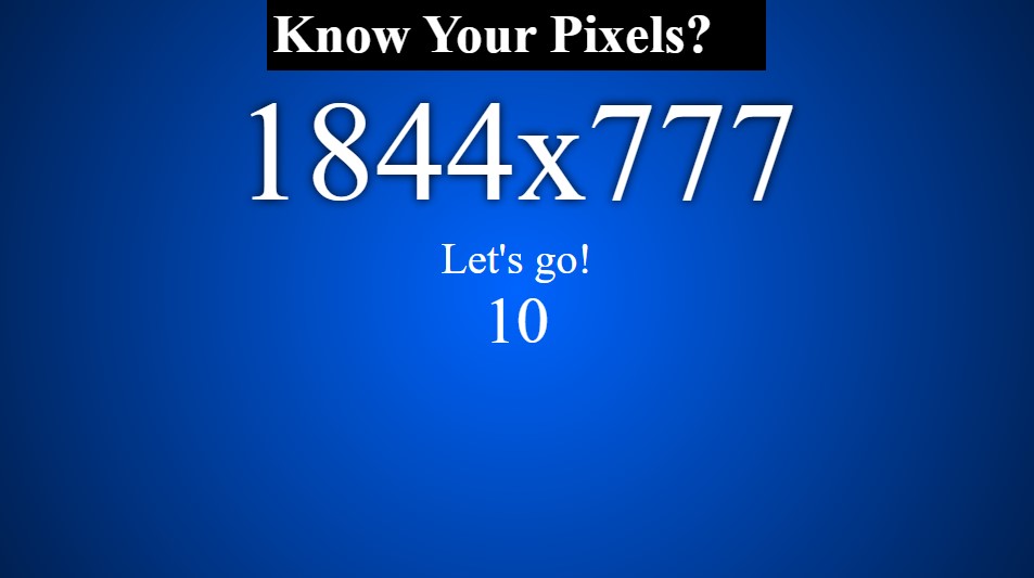 Know Your Pixels?